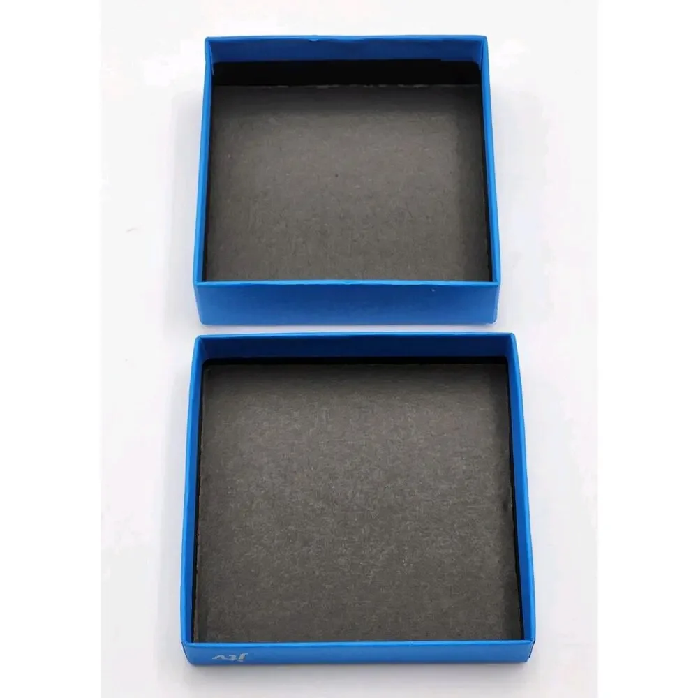 Lot Of 20 Empty Jewelry Boxes Cardboard Blue JTV logo FAST SHIPPING